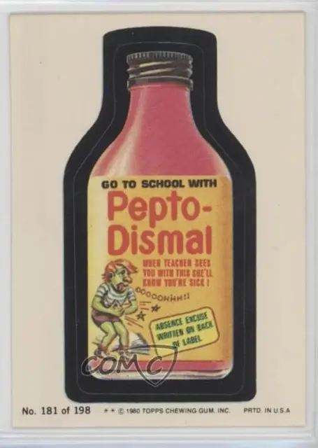 1980 Topps Wacky Packages Series 3 Pepto Dismal #181 0i6
