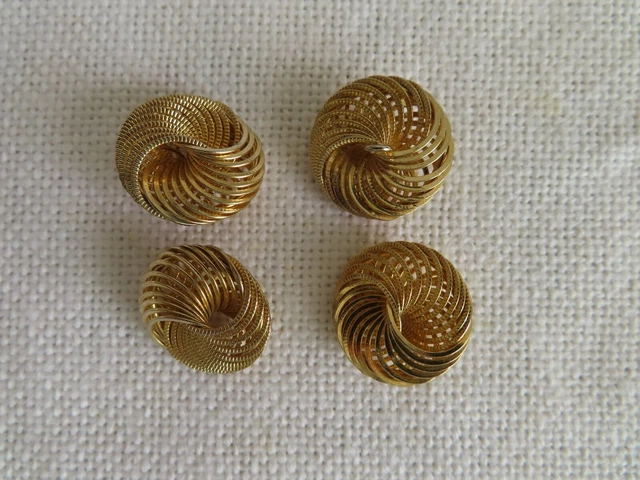 8 Petits Boutons Anciens Transparents 9 Et 10 Mm – France 1940/50 – Couture