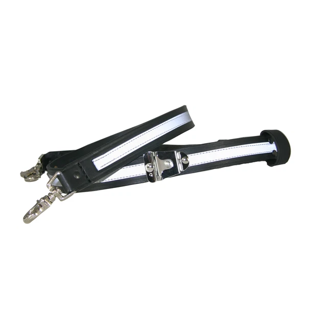 Boston Leather Firefighter New York Style Reflective Stabilizer for Radio Strap