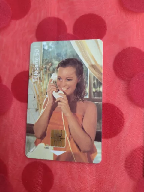 Telecard Carte Telephonique Card Phone Telephone Et Cinema 6 Romy Schneider