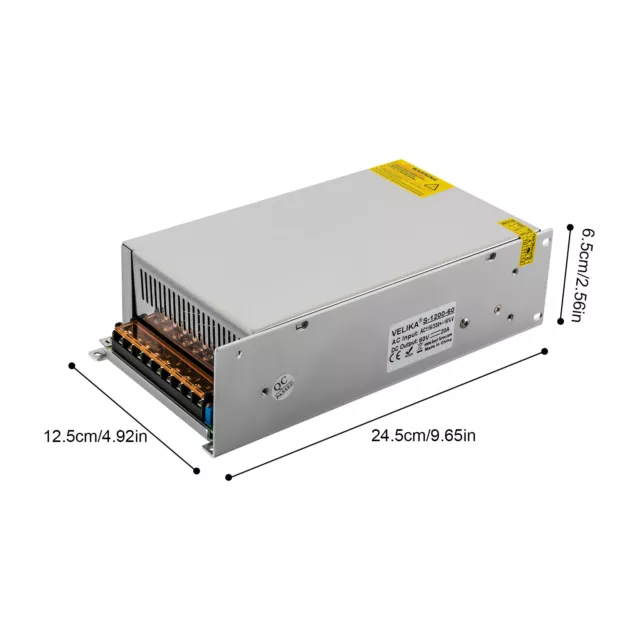 Trafo DC 60V 20A 1200W Schalternetzteil 220V AC auf DC Netzteil 60Volt PSU SMPS 3