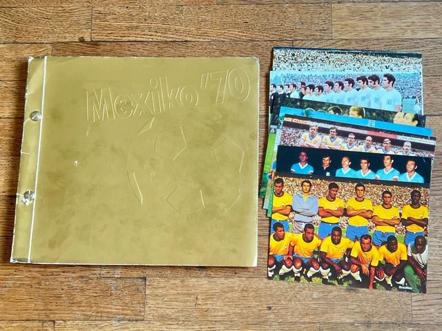 MEXICO 70 EMPTY Album + COMPLETE Card Set PELE Sticker Toilet 1970 ...