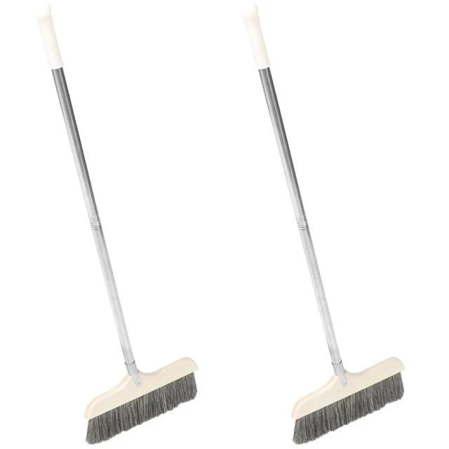 2 escobas de limpieza de pisos resistentes escobas de limpieza suave