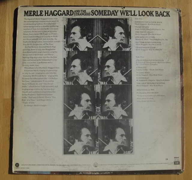 MERLE HAGGARD AND the Strangers--Someday We'll Look Back--1971 Vinyl LP ...