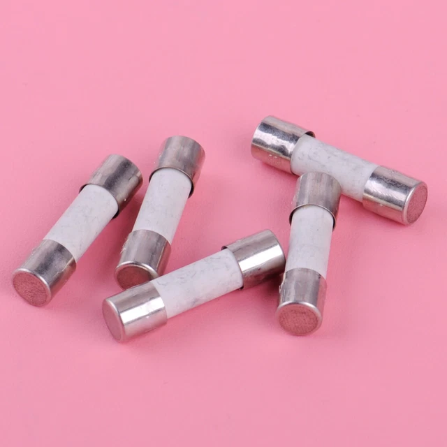 5x 5 x 20 mm T6.3A H250V Miniature retardée cartouches fusibles en céramique Pop