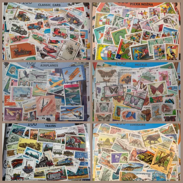 100 Big Quality Different Stamps From All Over The World Sealed Box