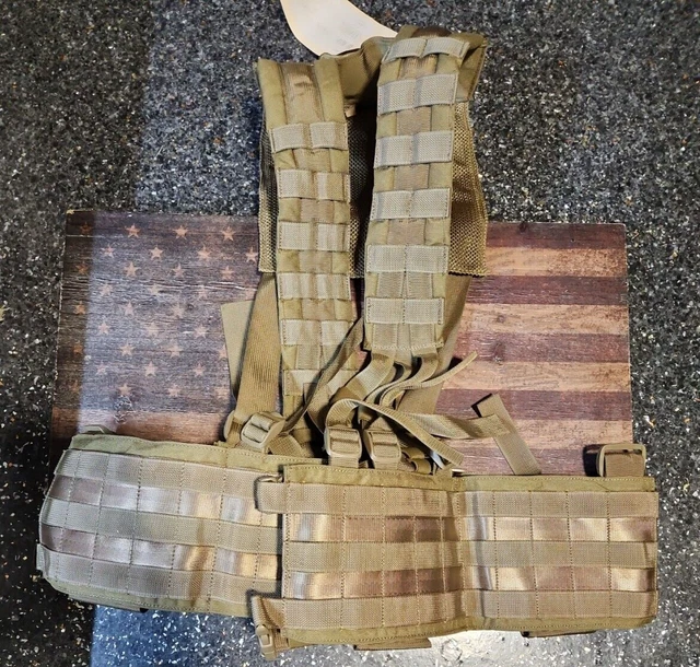 NEW USGI USMC Eagle Industries Khaki MOLLE H-Harness Rig Vest DEVGRU RLCS Ranger