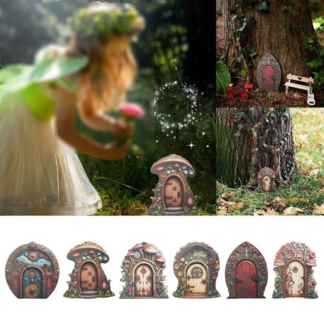 Aazon.co: YESHLiky Fairy Door Luinous Elf Door Iniature Pixie Door