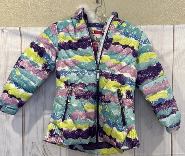 32 Degrees Weatherproof Sz 6 WINTER Puffer Fur Hood Coat Jacket Girls Parka