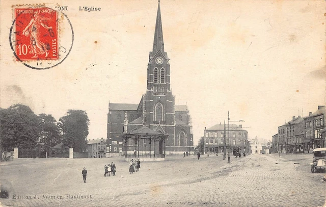 Carte Postale Ancienne Dept 59 Nord - Hautmont l' Eglise