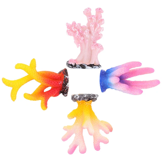 Mini décoration de corail de Simulation, 8 pièces, artisanat en résine, petit