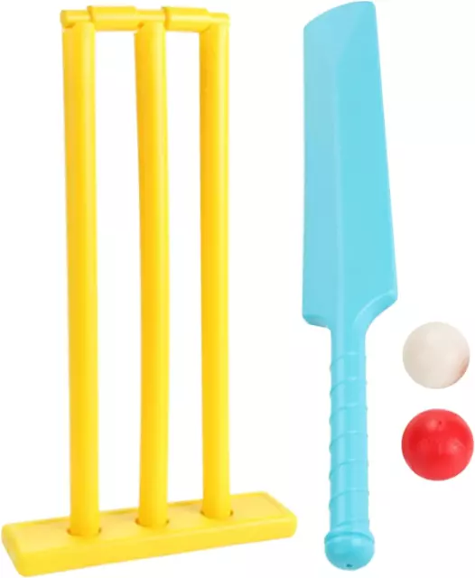 Kids Cricket Set, 1 Set Cricket Bat Set with Stumps & 2 Balls, Parent Child C...
