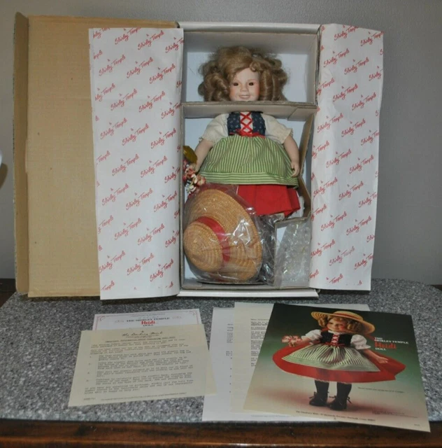 Shirley Temple Heidi Doll Danbury Mint Dolls of the Silver Screen 1986