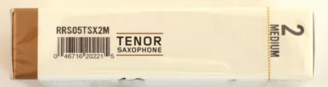 Boîte de 5 anches (Rico) D'Addario Select Jazz 2M Tenor Sax - 5 reeds box 3