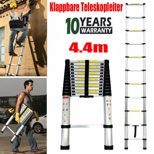 TELESCOPIC LOFT LADDER extendable collapsible step ladders securing