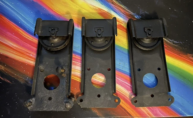 Vintage Pr Barn Door Hangers Rollers Collectible Hardware Lot Of 3