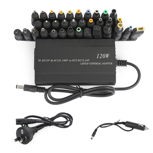 120W Car Home 34 Tips Power Supply Adapter Charger for Laptop Notebook AU Plug S