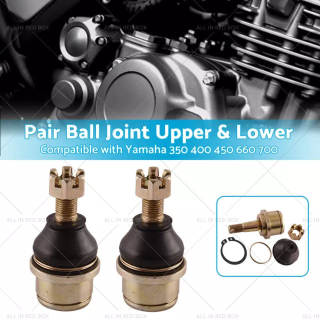 Ball Joint Upper Lower Kit Suitable for YAMAHA 350 400 450 660 700 Rhino Grizzly