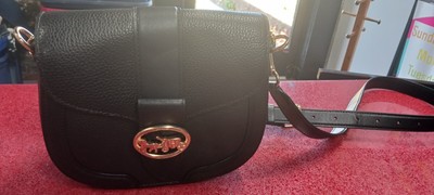 coach georgie saddle bag black
