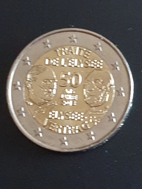 piece de 2 euros rare 2013 traite de l'elysée