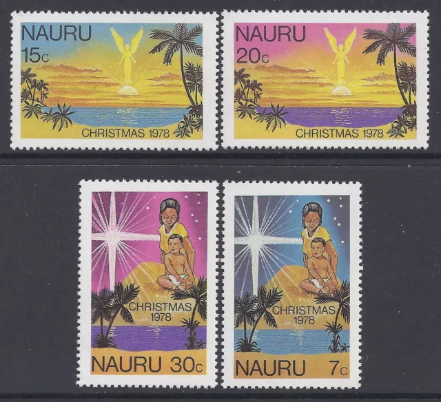 1978 Nauru Christmas Set Of 4  Fine Mint Mnh