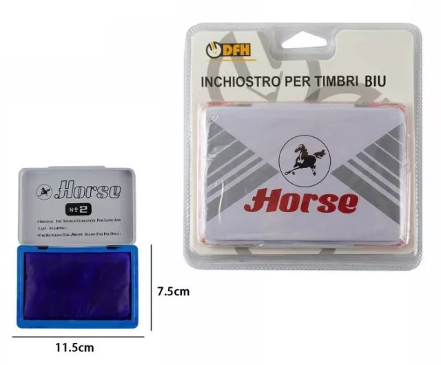 Tampone Cuscinetto Spugna Pre Inchiostrato Inchiostro Blu Per Timbro dfh