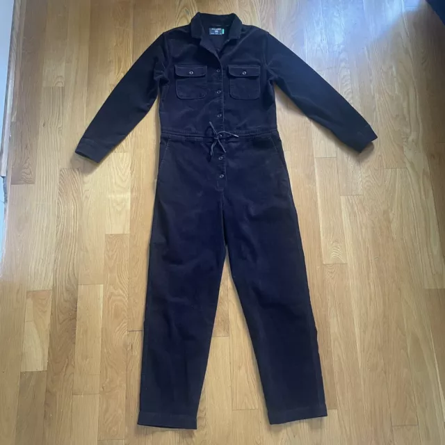 Dockers Corduroy Jumpsuit Black, Long Sleeve Size Small NEW!