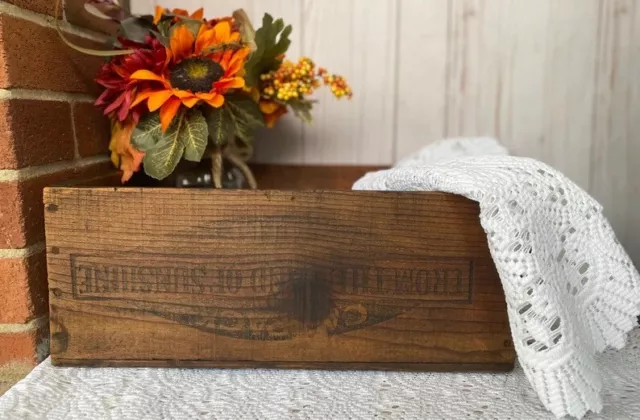 Vintage Prune crate, Del Monte prunes 40/50 antique wooden advertising