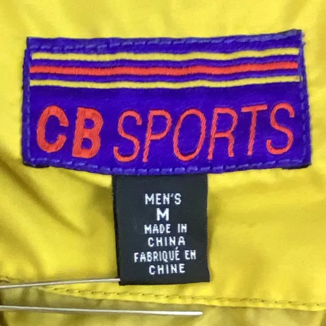 VINTAGE CB SPORTS Ski Jacket 1990s Hooded Pullover Purple and Yellow ...