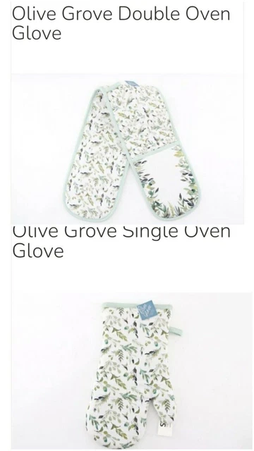Guantes De Horno Olivar Doble Cocina Única Cocina Cocina Cocina Hogar Calidad Superior Reino Unido