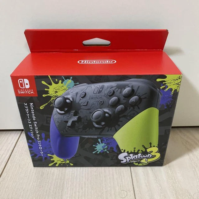 NINTENDO SWITCH PRO Controller Splatoon 3 Edition Brand New From Japan ...