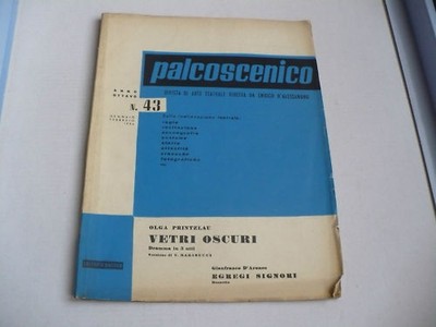 PALCOSCENICO RIVISTA ARTE TEATRALE 56 1956 D'ALESSANDRO 