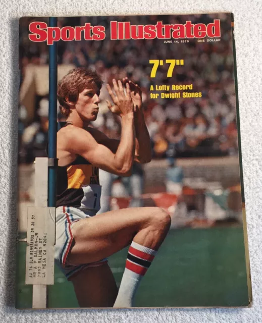 Sports Illustrated 14 juin 1976 Dwight Stones High Juin