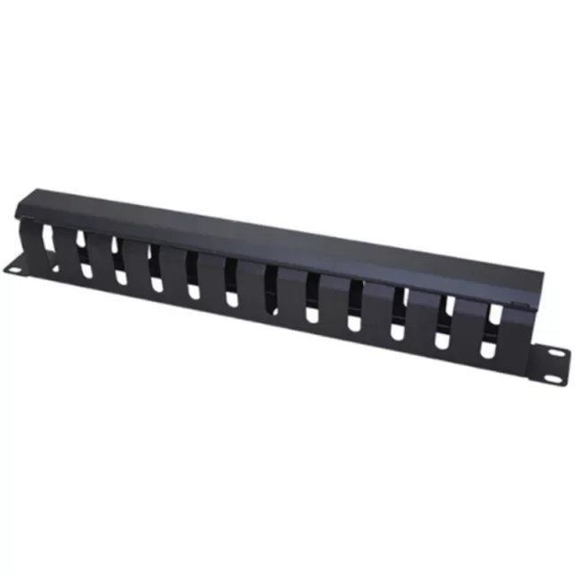 1U Cable Management Horizontal Mount 19 Inch Server Rack , 12 Slot Metal9041