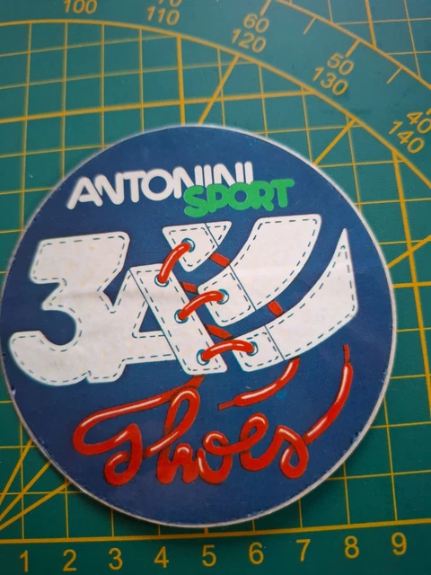 Autocollant Vintage Antonini Sport Tennis - Sticker Années 80 - Original Neuf
