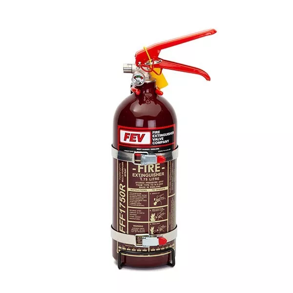 FEV Extincteur [1.75 L Extra Large Cylindre] Novec à Main – Rally Rouge