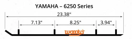Woody's RUY-6250 Standard Wear Rods, 1990-2004 Yamaha