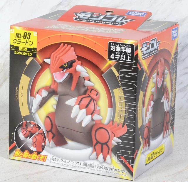 TAKARA TOMY Pokemon Collection ML-03 Moncolle Groudon – Action Figure Da 10 Cm, Dettagliata E Collezionabile