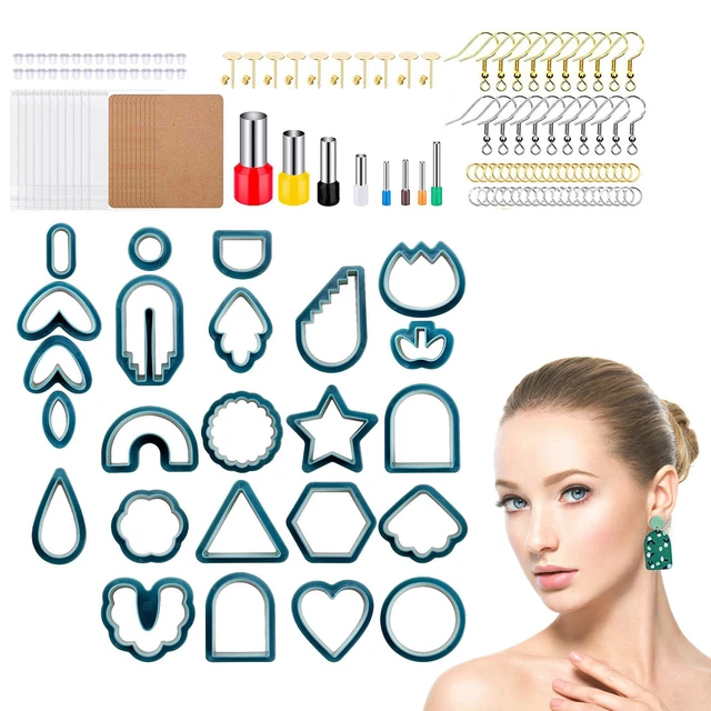 142PCS Clay Cutters Set For Earring Making For DIY Craft Jewellery Gift AU