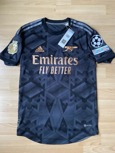 Adidas Heat.RDY Arsenal London Authentic Away Shirt 2022/23 #10 Bergkamp Size S