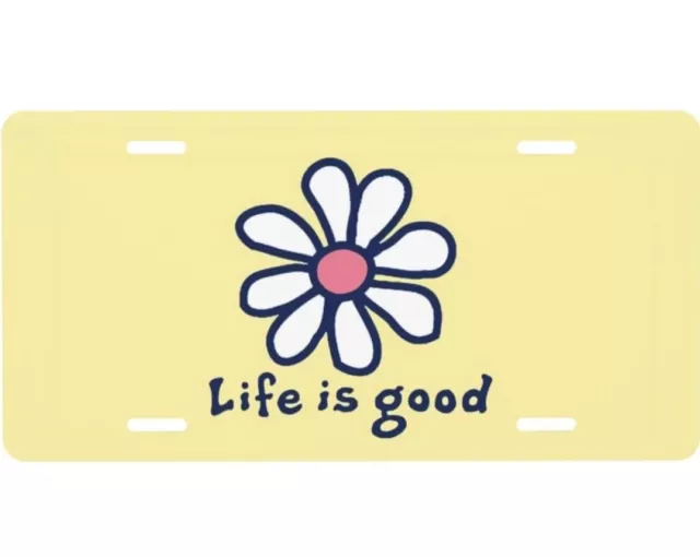 Life is Good Car Decorative Front License Plate