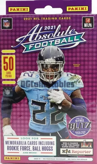 2021 Panini Absolute Football Nfl Factory Sealed 50-Card Hanger Box New In Stock