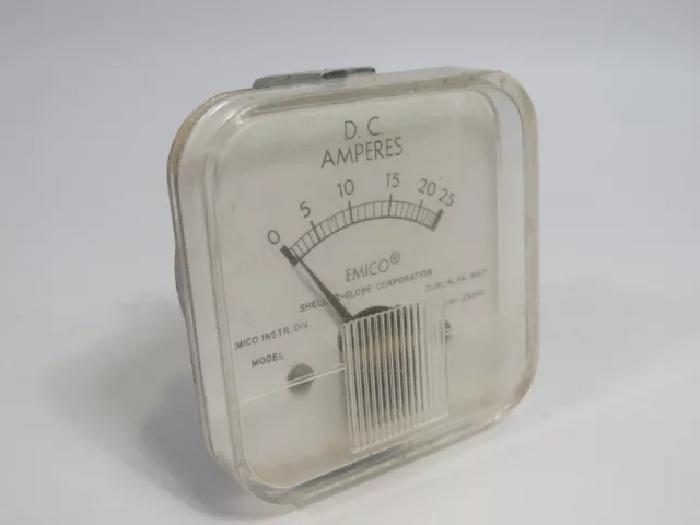 Emico RF21/4C-2304A DC Ammeter 0-25 DC Amperes USED