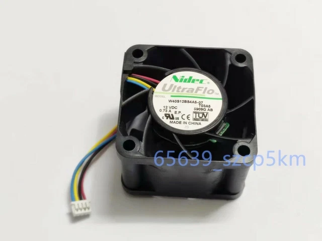 Nidec UltraFlo W40S12BS4A5-07 Cooler Cooling Fan 12V 0.73A 4Pin Nidec UltraFlo W40S12BS4A5-07 Cooler Cooling Fan 12V 0.73A 4Pin