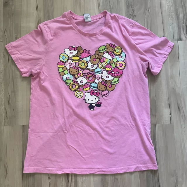 Hello Kitty Cafe Las Vegas Ice Cream T Shirt XL NEW In Package