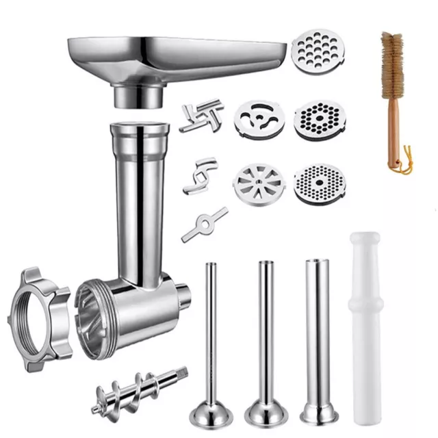 Stainless Steel Food Meat Grinder Sausage Stuffer Attachment For Stand Mixer US