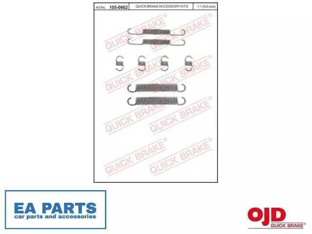 Accessory Kit, brake shoes for LADA QUICK BRAKE 105-0662