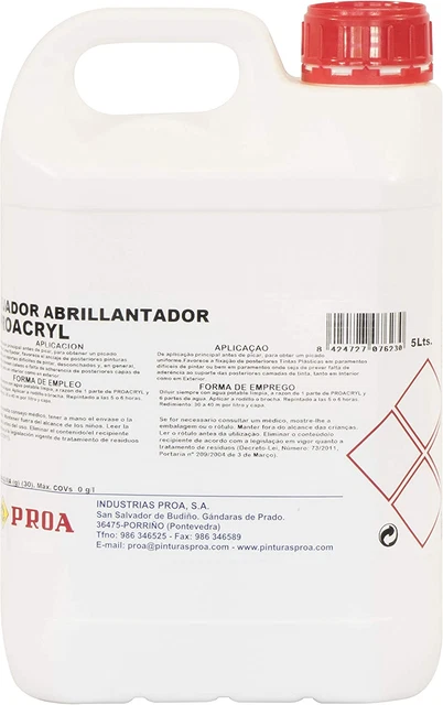 Proche fixateur lustrant PROACRYL, IP000XS 20 L, Incolore