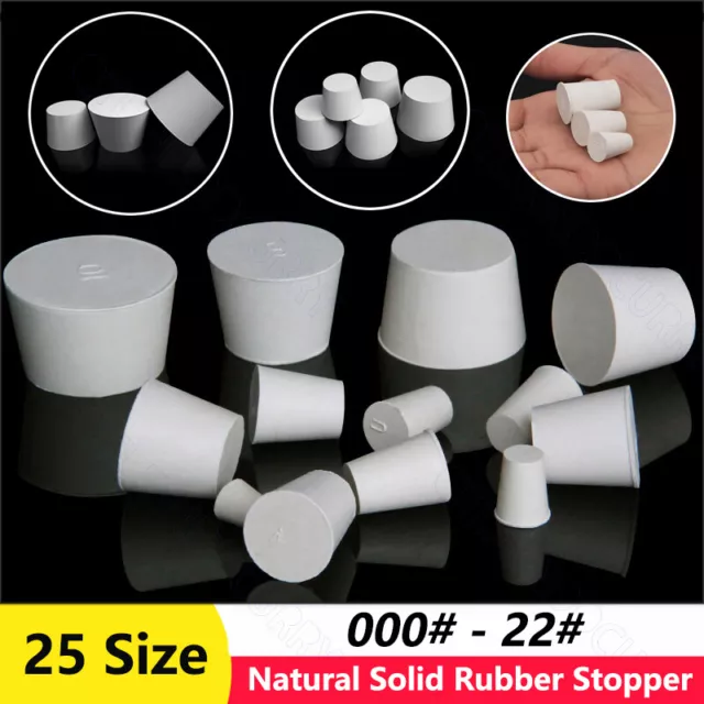 000#-22# Rubber Plug Stopper Sealing Bungs Solid Hole Stop 8mm to 145mm Push-In