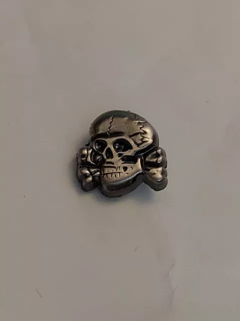 Small German Skull 12mm Badge Prussian ISD